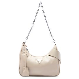Borsa Satchel Prada Beige Re Nylon Re Edition 2005