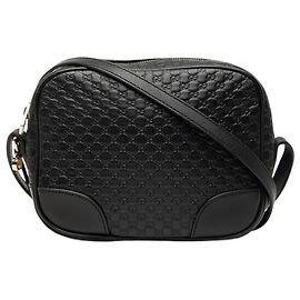 Gucci Black Microguccissima Bree Crossbody