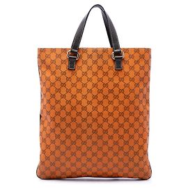 Gucci GG Canvas Tote in Orange