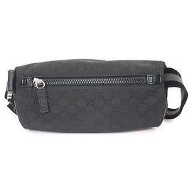 Borsa a tracolla e vita Gucci GG Nylon in nero