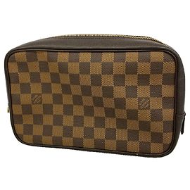 Louis Vuitton Damier Toilette Bag/Pouch N47623 Ebene