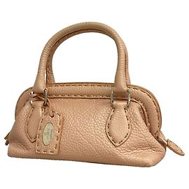 Borsa a mano in pelle Fendi Selleria