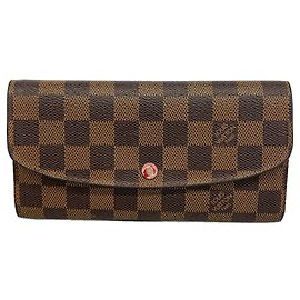 Louis Vuitton Damier Portefeuille Emilie Long Wallet