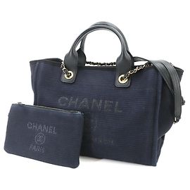 mala de mão Chanel Deauville Small 2-way Tote