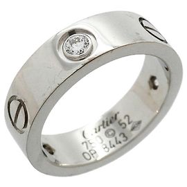 Cartier Love Ring in 18K Weißgold mit Diamant
