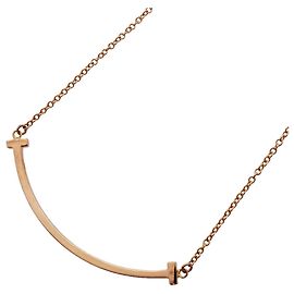 Collana Tiffany & Co. T Smile Small in oro rosa 18K