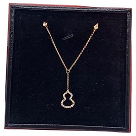Autre Marque Collana Qeelin Kirin Petite Wulu in Oro 18k e Diamanti