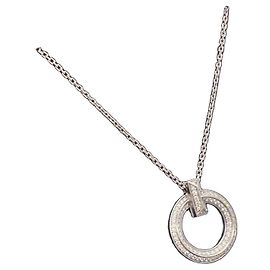 Collana Tiffany & Co. T1 Narrow Circular in Oro Bianco e Diamanti