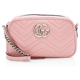 Borsa piccola GG Marmont in pelle matelassé Gucci