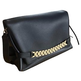 Victoria Beckham Borsa a tracolla in pelle nera