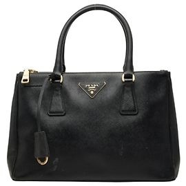 Prada Triangle Logo Plate Handbag BN1801 Nero