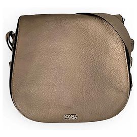 Karl Lagerfeld Borsa a Tracolla in Pelle Metallizzata