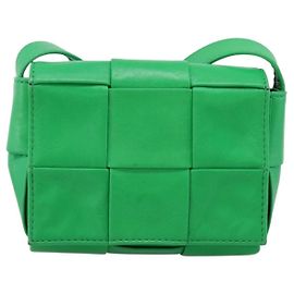 Bottega Veneta Cassette Maxi Intrecciato Leather Candy