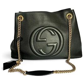 Gucci SoHo Borsa a Tracolla Pelle Nera
