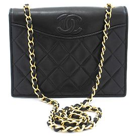 Chanel Vintage Curve CC Flap Quilted Lambskin Mini