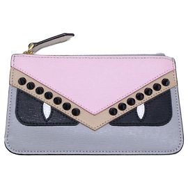 Fendi Schlüsseletui Rosa Beige