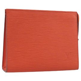 Bolso de mano LOUIS VUITTON Epi Posh Toilette 19 Orange Pimon LV Auth 199014A