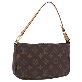 LOUIS VUITTON Monogram Pochette Accessoires Pouch M51980 LV Auth ka5901A