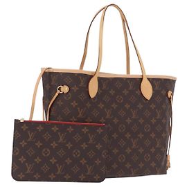 Borsa Tote LOUIS VUITTON Monogram Neverfull MM M40156 LV Auth am12488SAM