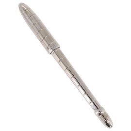 LOUIS VUITTON Styro Agenda Ballpoint Pen metal Silver LV Auth BA15245