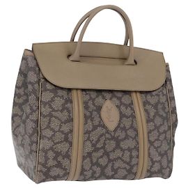 Borsa a mano SAINT LAURENT in pelle e PVC Beige Auth ka5883