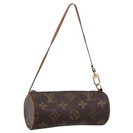 LOUIS VUITTON Monogram Papillon Pouch LV Auth 199061