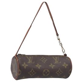 LOUIS VUITTON Monogram Papillon Pouch LV Auth 196594