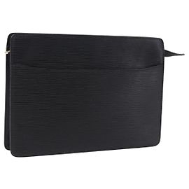 LOUIS VUITTON Epi Pochette Homme Clutch Bag Black M52522 LV Auth ep15793