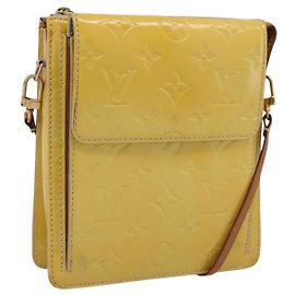 LOUIS VUITTON Monogram Vernis Motto Accessory Pouch Gris M91030 LV Auth BA15359