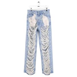 Vaqueros rectos azules de algodón Maison Martin Margiela