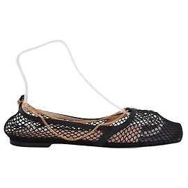 Bottega Veneta Ballerinas aus schwarzem Leder