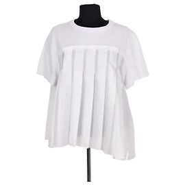 Camiseta Sacai blanca de algodón XL