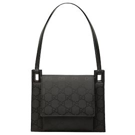 Borsa a tracolla Gucci GG in nylon nera
