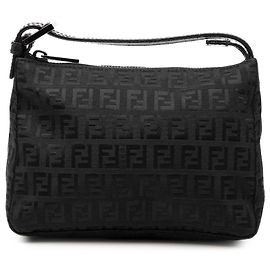Borsa Fendi Zucchino Canvas nera