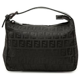 Borsa Fendi Zucchino Canvas nera