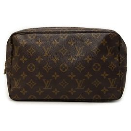 Bolso de mano Louis Vuitton Monogram Trousse Toilette 28 Marrón