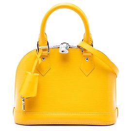 Bolso Satchel Louis Vuitton Epi Alma BB Amarillo