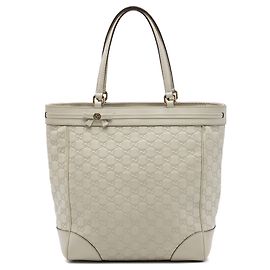 Borsa Tote Gucci Guccissima Mayfair Bianca