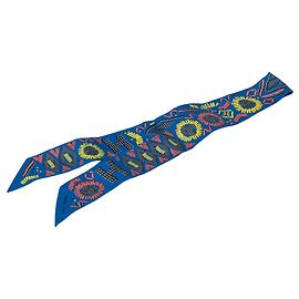  Foulard Twilly Hermès Kelly En Perles Blu