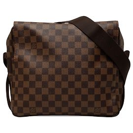 Borsa a tracolla Louis Vuitton Damier Ebene Naviglio marrone
