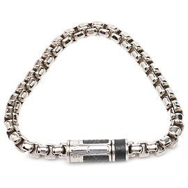 Louis Vuitton Monogram Eclipse Gliederkette aus Silber und Messing