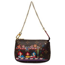 Borsa a tracolla Louis Vuitton Monogram Vivienne Christmas Mini Pochette Accessoires Marrone
