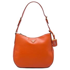 Prada Saffiano Lux Schultertasche Orange