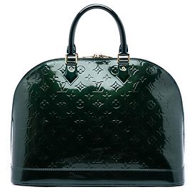 Sac à main Louis Vuitton Monogram Vernis Alma GM Vert