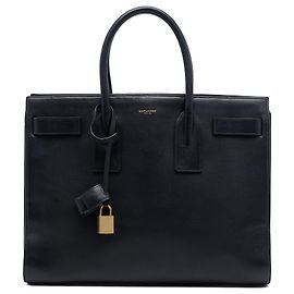 Saint Laurent Sac De Jour Medium Lederhandtasche Schwarz