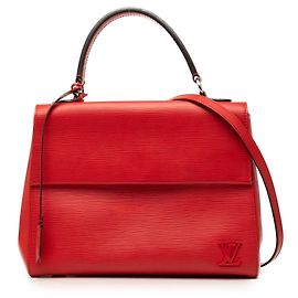 Borsa Satchel Louis Vuitton Epi Cluny MM Rossa