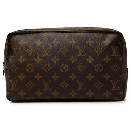 Bolsa de Mão Louis Vuitton Monogram Trousse Toilette 28 Castanha