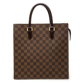 Borsa Tote Louis Vuitton Damier Ebene Venice Sac Plat Marrone
