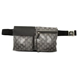 Borsa cintura Gucci GG Crystal grigia