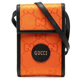 Borsa a tracolla mini GG Econyl Gucci Off The Grid Arancione
